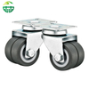 2-Inch Double TPR Wheel Casters – Metal Standing Racks for Furniture, 50mm Caster Wheels