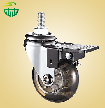 1.5/2/3 Inch Transparent PU Office Chair Caster Wheels – Universal Furniture Casters