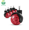 Hot Sell 2 Inch 50 Mm Replaceable PU Yellow Color Ball Furniture Office Chair Caster Wheel for Gaming Chair Roller