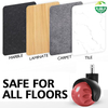Swivel 50mm PU Universal Office Chair Castors PP Material Ball Caster Wheel for Sofa for Dining School Gym Hospital Use