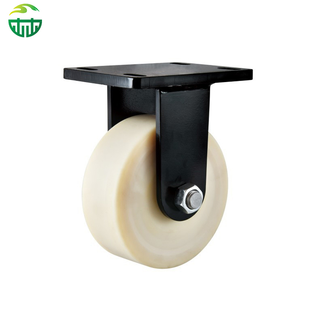 Super Heavy Duty Nylon Caster Wheels – White Industrial Cart Castors 4/5/6/8/10/12 Inch, Load Capacity 2.5 Tons+