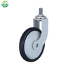 3 Inch Threaded Stem Rubber Wheel for Dining, Hotel Restaurant Trolleys