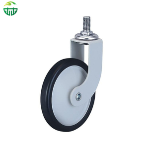 3 Inch Threaded Stem Rubber Wheel for Dining, Hotel Restaurant Trolleys