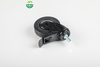 Medium-Sized Black Rubber Caster Wheel with Brakes And Threaded Stem