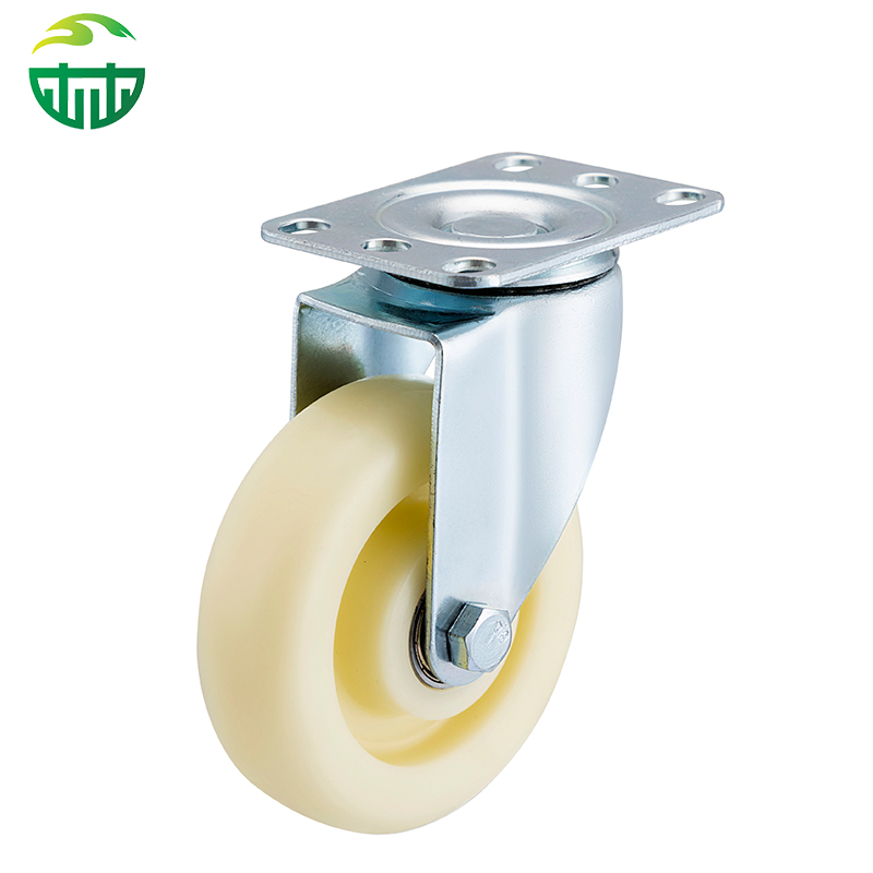 ODM Medium Duty Trolley Wheels 3/4/5 Inch Swivel Top Plate Wear Resistant Polypropylene TPR Double Ball Bearing Brake Caster