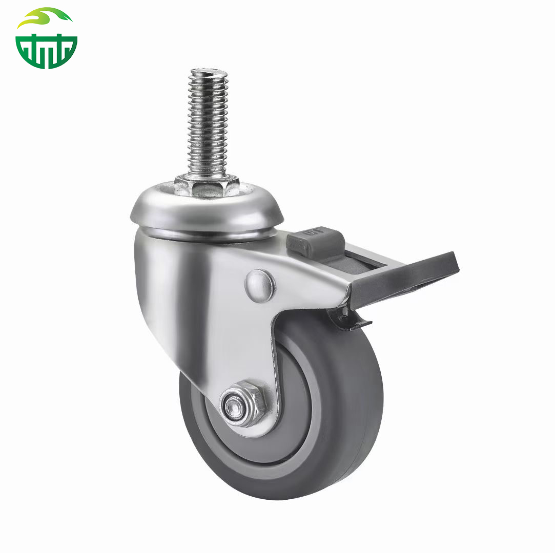 Medium Duty Industrial Caster - Stainless Steel with TPR Wheels, Factory Direct Price