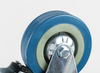 Gray Rubber PVC Industrial Castors Wheel For Dining Car Furniture Rubber Castor with Thread braking