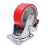 Heavy Duty TPU on Iron Core Rigid Casters for Industrial Equipment