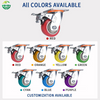 Heavy Duty Industrial Casters - Swivel And Brakes Type with 4/5/6/8 Inch Solid PU Wheels