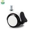 Multi-Functional PVC Silent Twin-Wheel Casters for Furniture, Baby Walkers, And Medical Beds