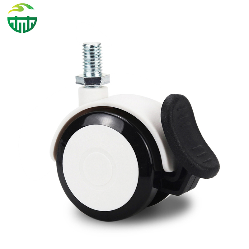 Multi-Functional PVC Silent Twin-Wheel Casters for Furniture, Baby Walkers, And Medical Beds