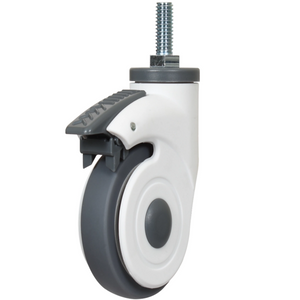 Universal Medical Caster TPR Universal Silent Covering Beauty Instrument Wheel Hospital Medical Bed Caster Wheels Without Brake