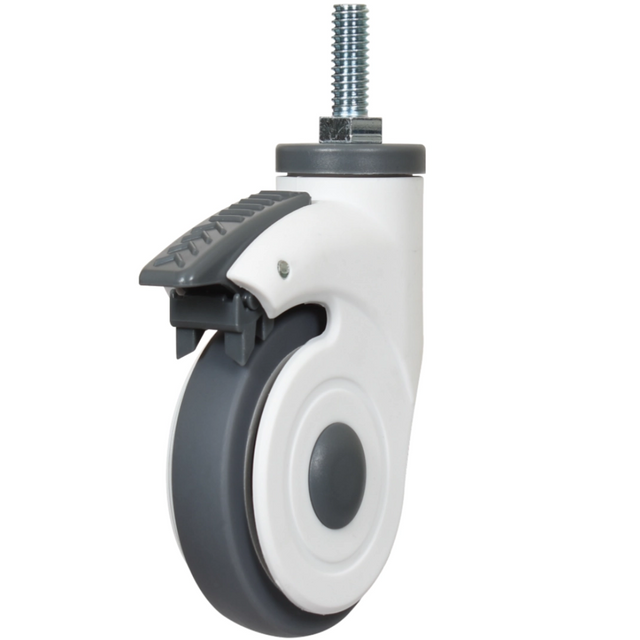 Universal Medical Caster TPR Universal Silent Covering Beauty Instrument Wheel Hospital Medical Bed Caster Wheels