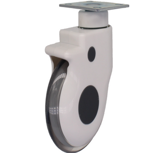Manufactory Medical Caster for Hospital Medical Castors Wheels 4inch Flat Cardan PU Dual Axle Model
