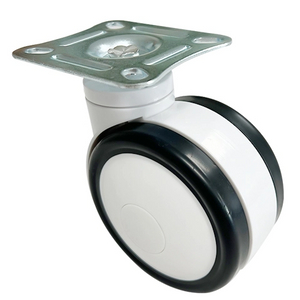 Medical bed beauty instrument Machine equipment Wheel universal caster Flat mounting wheel All plastic caster PVC caster