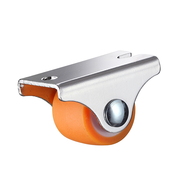0.8-inch silent rubber low center of gravity linear directional universal casters, furniture drawers, shoe cabinets, bed casters, small wheels