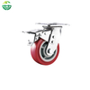 PU Heavy Duty Casters with Stainless Steel Locking Mechanism – Industrial Caster Wheels for Equipment and Trolley