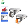 Silent 0.5-Inch Small Size Universal Furniture Casters – Plastic Steering, Punch-Free Adhesive, Vientiane Wheel for Bathroom & Storage