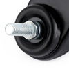 2-inch double-wheel furniture wheels, with brake double-foot wheels, easy-to-install office wheels, PVC casters, ODM and OEM wheel manufacturers