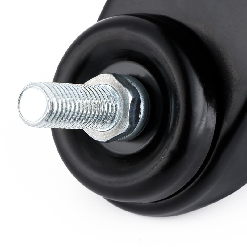 2-inch double-wheel furniture wheels, with brake double-foot wheels, easy-to-install office wheels, PVC casters, ODM and OEM wheel manufacturers