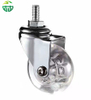 2/2.5/3 Inch Transparent PU Office Chair Caster Wheels Universal Furniture Casters