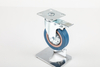 Stainless Steel Medium Duty TPR Swivel Casters with Brake for Furniture, Carts and Trolleys