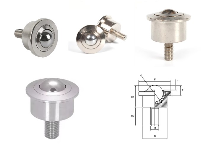 ODM Nylon Flanged Universal Ball Transfer Unit for Conveyor System