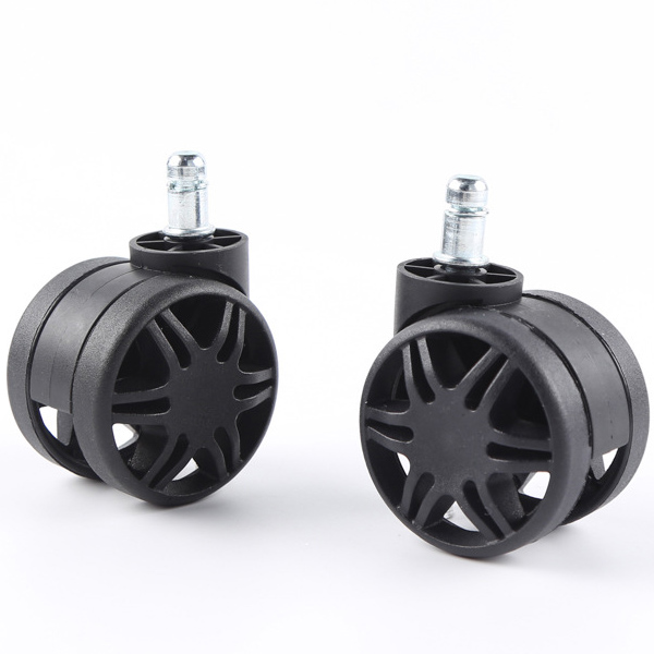 2.5-inch hollow base casters with a load capacity of 30KG quiet rollers for home office furniture cabinets handcart rotation and rigid options