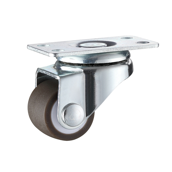 0.8-inch silent rubber low center of gravity linear directional universal casters, furniture drawers, shoe cabinets, bed casters, small wheels