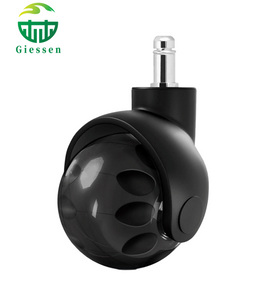 Hot Sell 2 Inch 50 Mm Replaceable PU Yellow Color Ball Furniture Office Chair Caster Wheel for Gaming Chair Roller