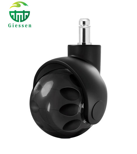 Hot Sell 2 Inch 50 Mm Replaceable PU Yellow Color Ball Furniture Office Chair Caster Wheel for Gaming Chair Roller