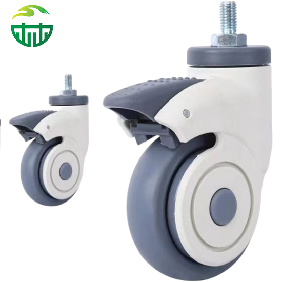 4-Inch Hospital Bed Caster And Flat Mount Replacement Wheel Without Brake