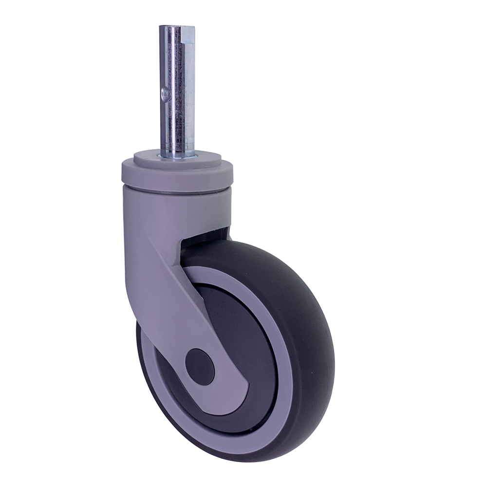 ODM 5 Inch Threaded Stem Swivel Medical Caster Wheel for Hospital Nursing Beds Supplier
