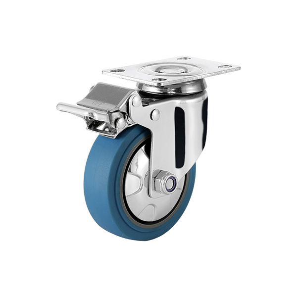 Single wheel 100kg to 150kg bearing 304 stainless steel hardware casters 3 