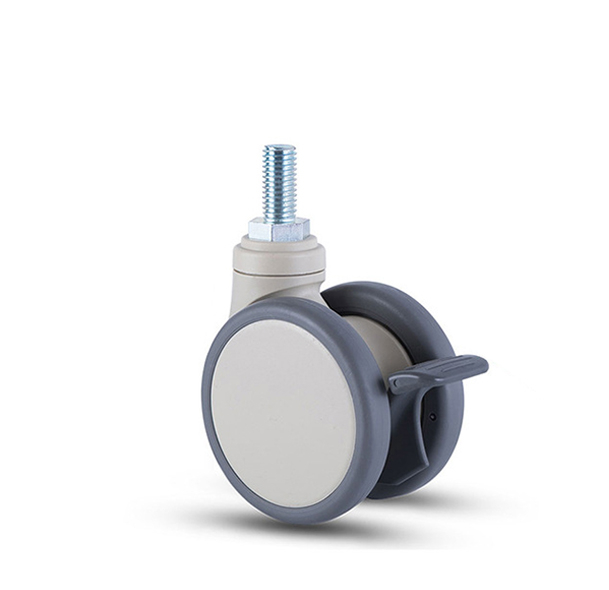 ‌ Medical silent wear-resistant universal caster - multiple sizes optional (2.5/3/4/5 inch) High load bearing with brake for medical equipment/bed trolley/beauty instrument, medical caster manufacture