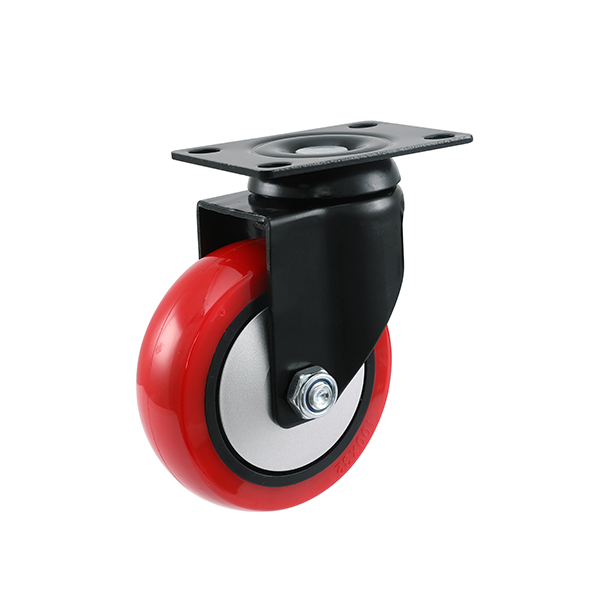 2.5/3/4/5-inch medium and light industrial casters, mechanical casters, polyurethane industrial casters, anti-static industrial casters, 4-inch 120kg medium casters, with brakes