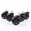 2.5-inch hollow base casters with a load capacity of 30KG quiet rollers for home office furniture cabinets handcart rotation and rigid options