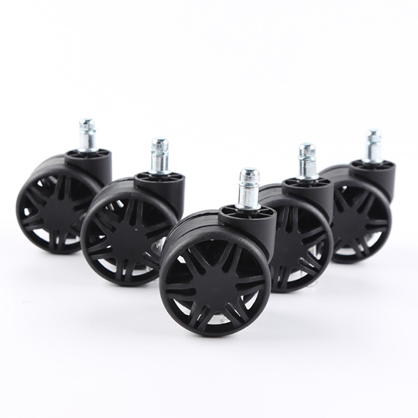 2.5-inch hollow base casters with a load capacity of 30KG quiet rollers for home office furniture cabinets handcart rotation and rigid options