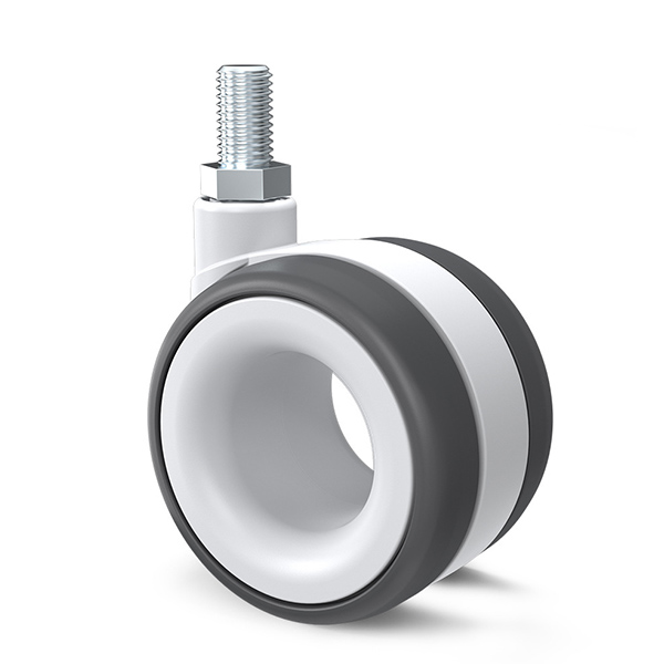 2.5-inch and 3-inch hollow casters medical equipment silent casters beauty instrument casters new type of office desks and chairs hollow casters nylon PU silent casters anti-static casters