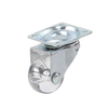 1.5-inch, 2-inch, 3-inch screw rod base plate quick-release pin rod crystal transparent universal casters TPU material silent universal casters with brake furnitureTransparent casters for office desks