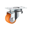 0.8-inch silent rubber low center of gravity linear directional universal casters, furniture drawers, shoe cabinets, bed casters, small wheels