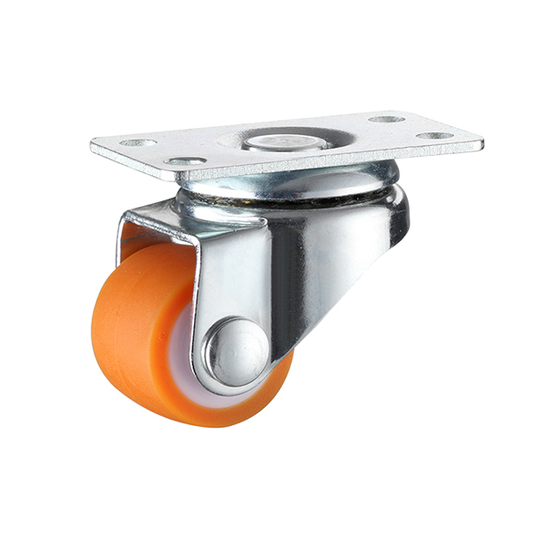 0.8-inch silent rubber low center of gravity linear directional universal casters, furniture drawers, shoe cabinets, bed casters, small wheels
