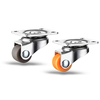 0.5inch universal soft rubber TPR small casters, electronic instrument micro small wheels, furniture PP flat invisible casters, small furniture wheels, invisible pulleys, silent wheels, tray rollers,