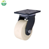 Super Heavy Duty Nylon Caster Wheels – White Industrial Cart Castors 4/5/6/8/10/12 Inch, Load Capacity 2.5 Tons+