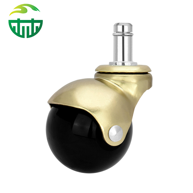2 Inch Bronze Color Ball Caster Wheels Grip Neck Stem