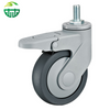  Edit Threaded Rod Soft TPR Medical Swivel Caster Wheel, Suitable for Hospital Beds