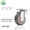 2 Inch Gray Chrome Plating Furniture Castors Wheel Furniture Fittings Rotating Wheel Caster 