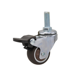 Small Gray Black Chrome Plating Furniture Castors Wheel Furniture Fittings Rotating Wheel Caster Screw Thread