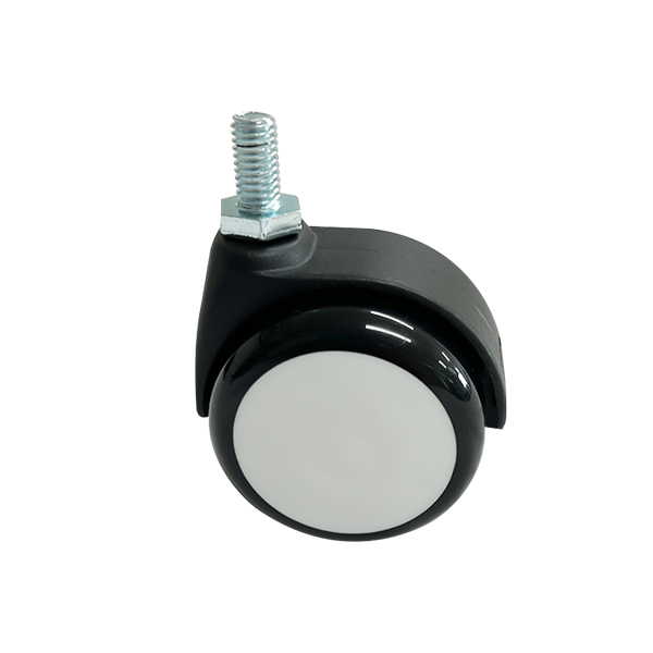 Medical beauty instrument caster threaded accessories 2 inch two-piece medical wheel all plastic caster