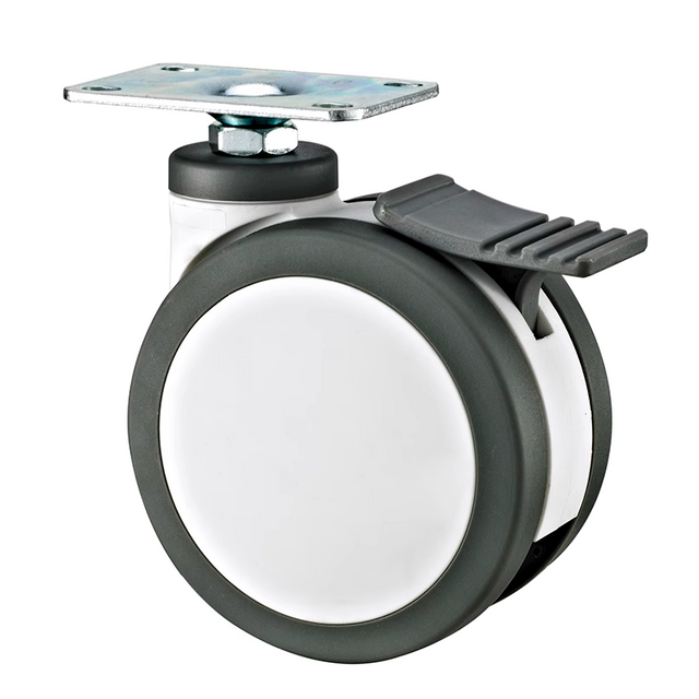 High-Quality Silent Medical Double Wheel Caster - 3/4/5 Inch Durable & Quiet for Hospital Use